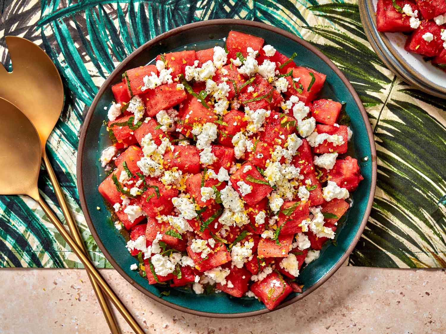 Watermelon Feta Salad with Mint: The Greek Summer Plate